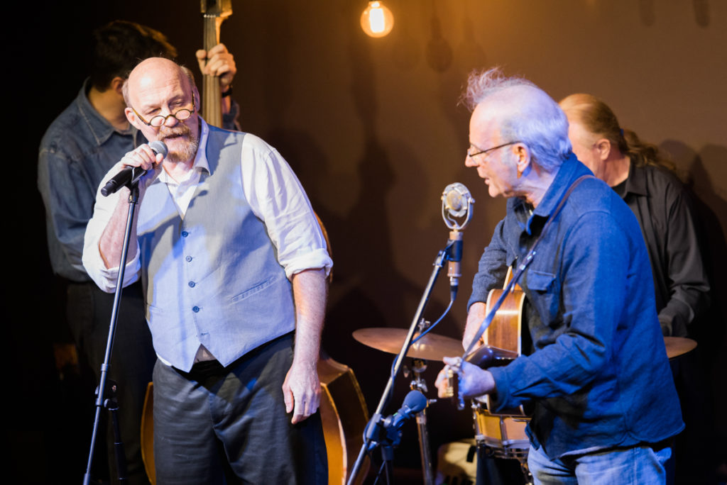 Eugene Wolf and Ed Snodderly of the Brother Boys performing at November's Farm and Fun Time show.