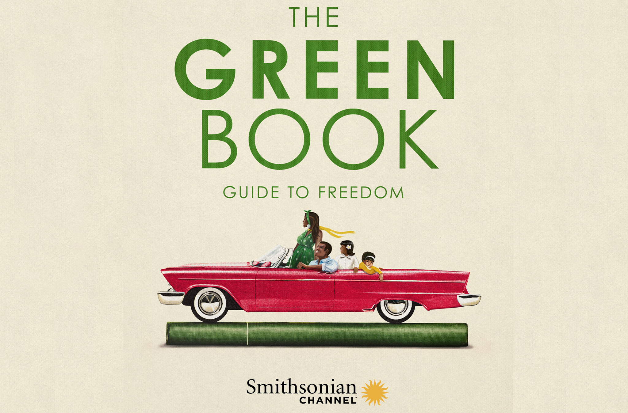 Smithsonian Channel graphic depicting an African American man in a red convertible automobile with the top down.