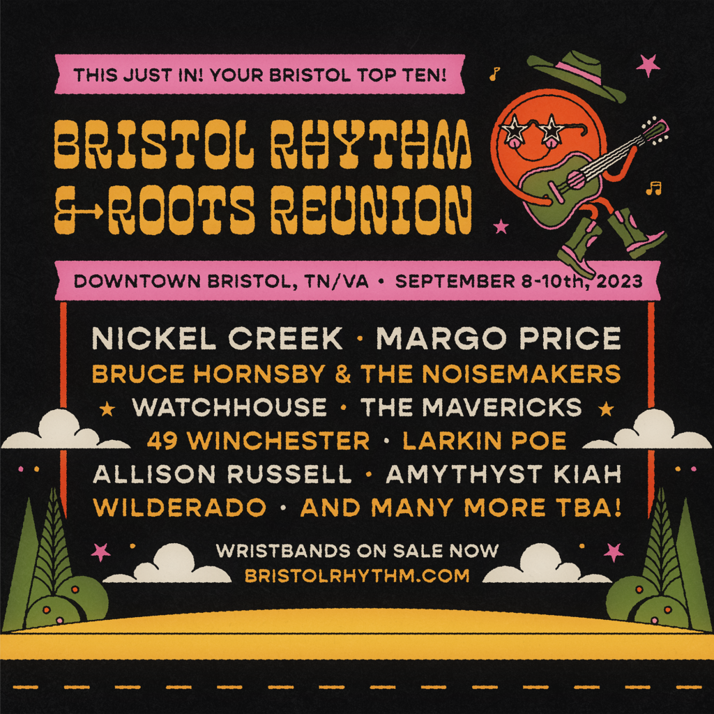Bristol Rhythm & Roots Reunion lineup graphic.