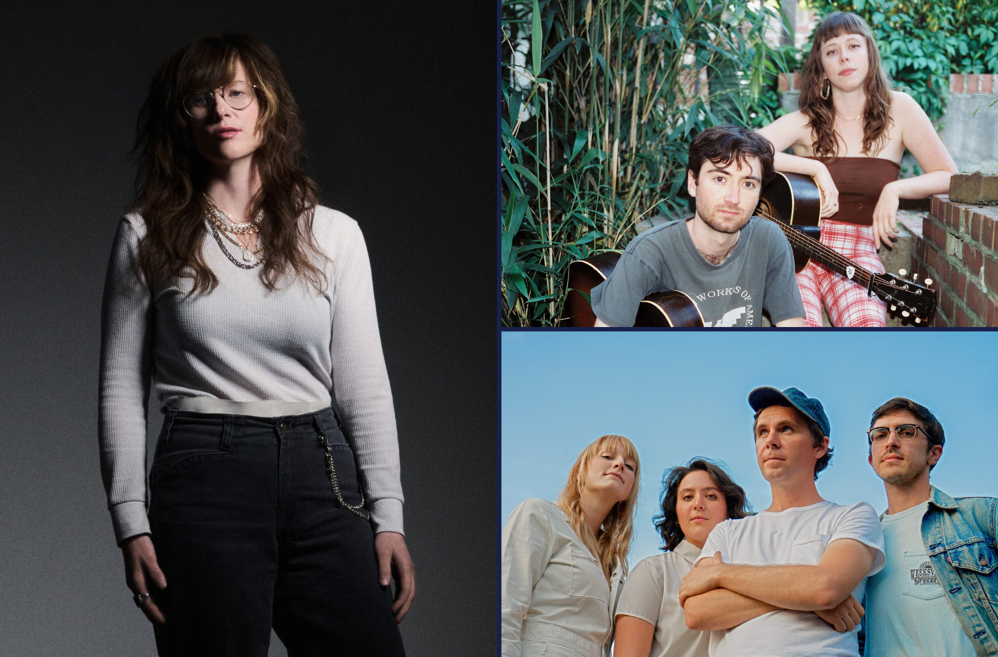 Photo collage of S.G. Goodman, Viv & Riley, and Bill and the Belles