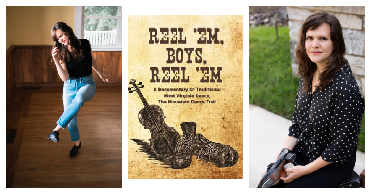 A photo collage of two pictures: Becky Hill dancing and another of her seated. A graphic for the film appears between the photos.