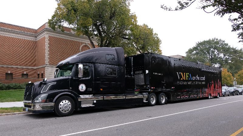 A photo of VMFA's On the Road Artmobile