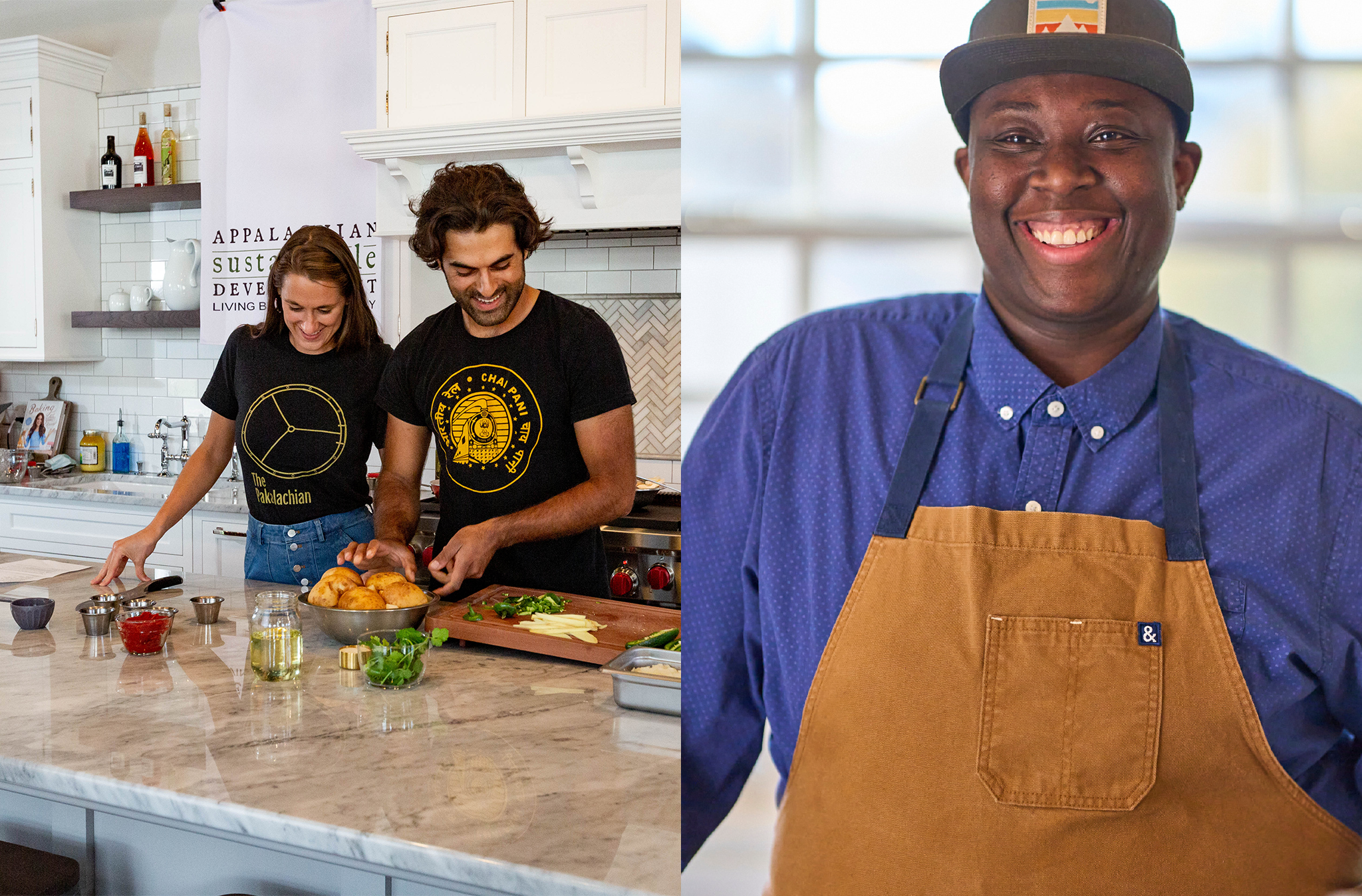 Katlin and Mohsin Kazmi of The Pakalachian and Chef T of Union 41.