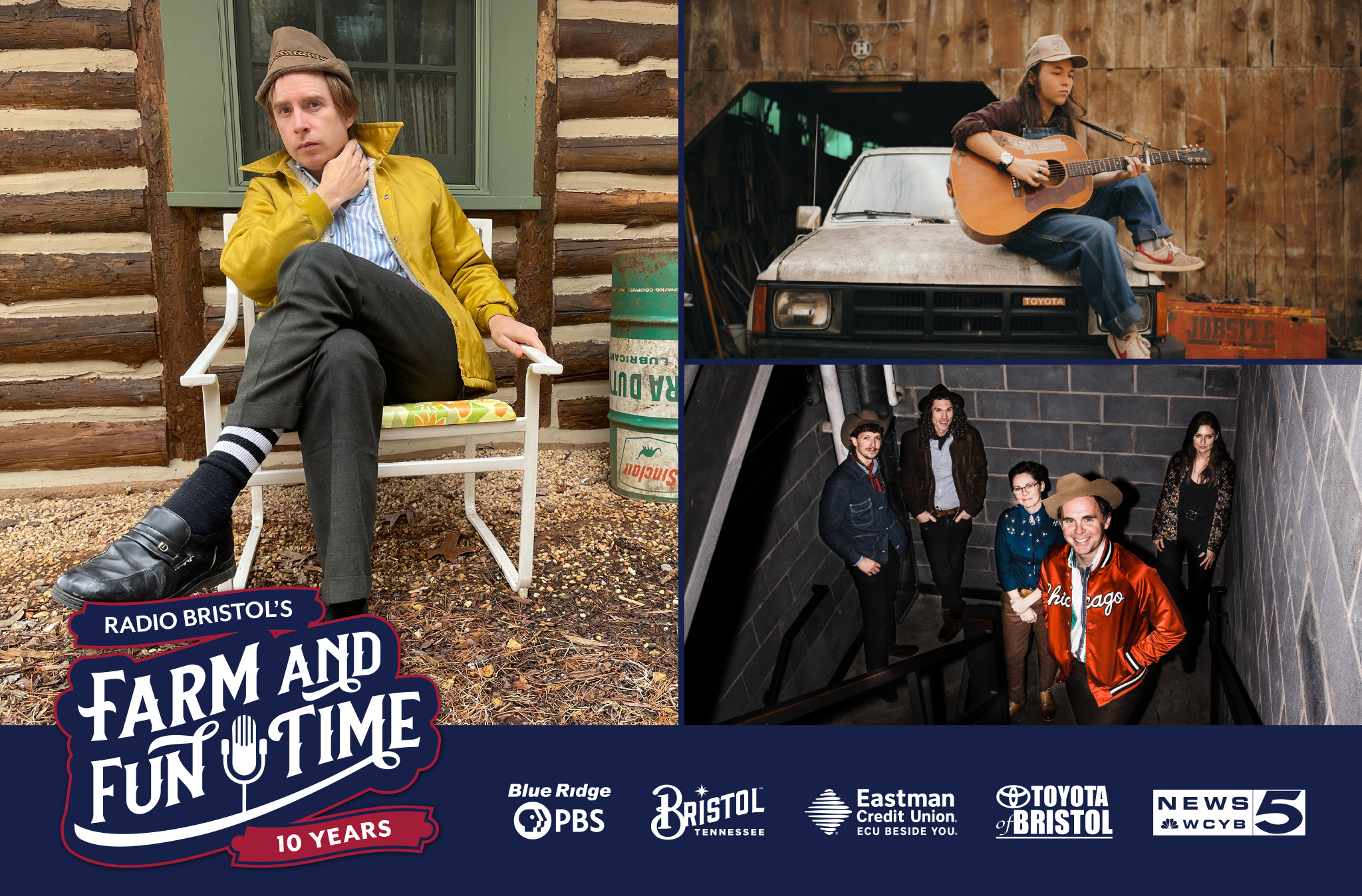 Scott McMicken of Dr. Dog and Colby T. Helms at Farm and Fun Time