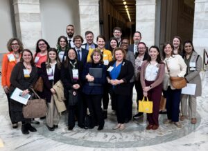 Group of Museum professionals from the Virginia Association of Museums in the Senate building.