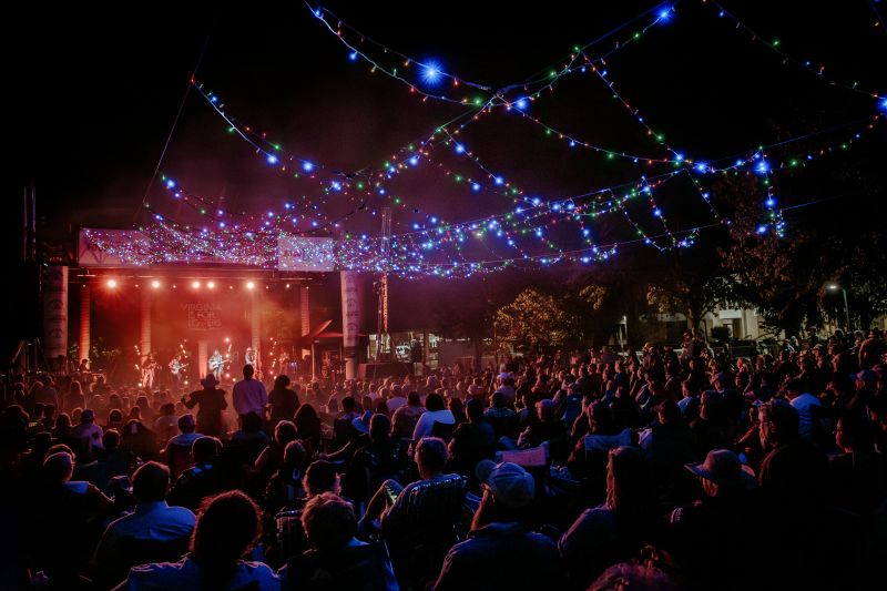 Photo of the Cumberland Square Park Stage during Bristol Rhythm & Roots Reunion