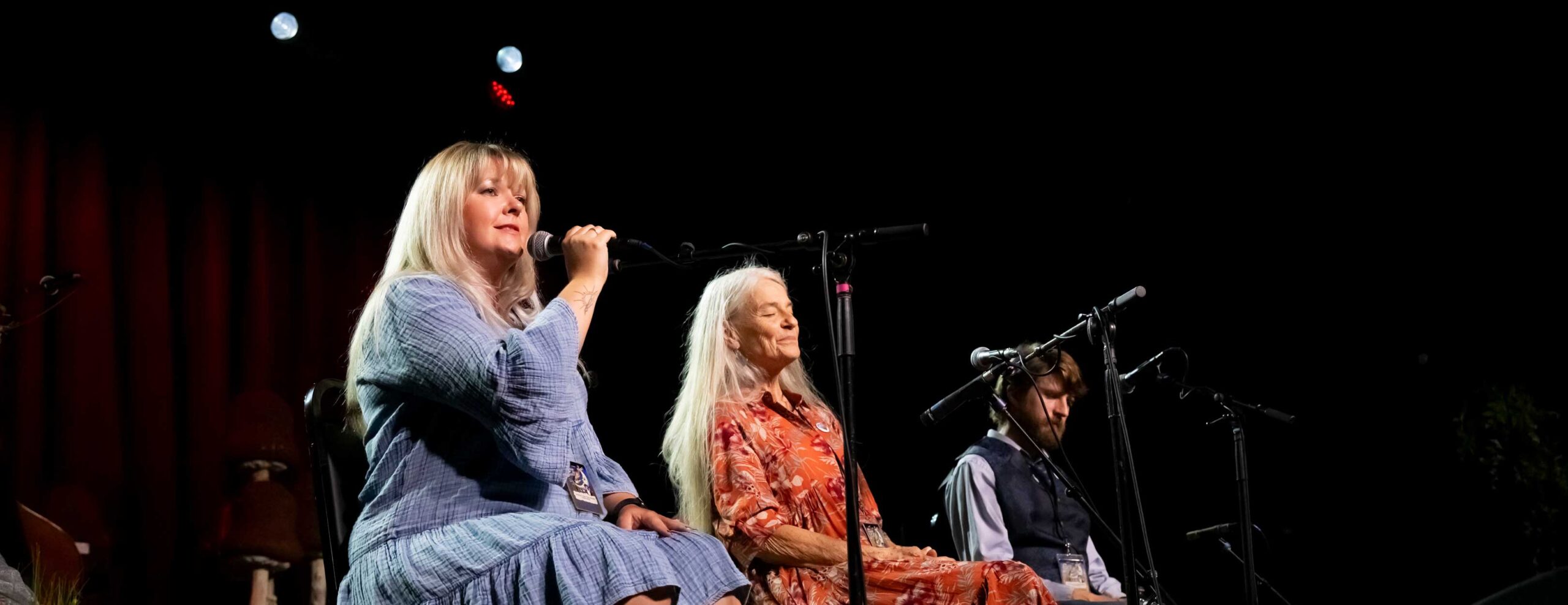 Donna Ray Norton and Sheila Kay Adams performing as A Nest of Singing Birds